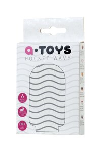 Мастурбатор TOYFA A-Toys Pocket Wavy (белый)