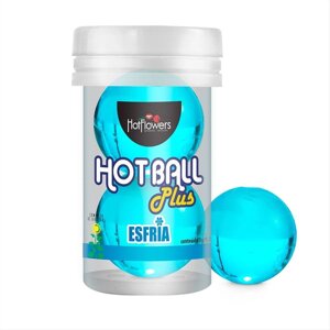 Лубрикант HOT BALL PLUS на масляной основе в виде двух шариков с охлаждающим эффектом в Алматы от компании Секс шоп "More Amore"