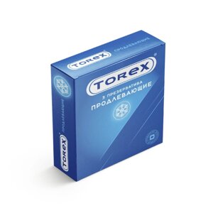 Презервативы продлевающие, гладкие - TOREX 3 шт.