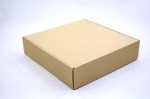 Коробка бурая подарочная (350*340*80 мм.)