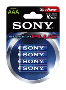Батарейки Sony Plus AAA (4шт)