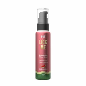 Гель со вкусом арбуза LICK ME с согревающим эффектом от INTT 50 мл