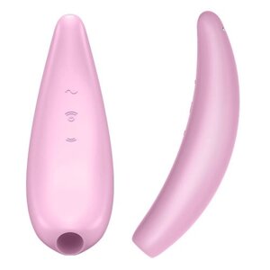 Вакуумный клиторальный стимулятор Satisfyer Curvy 3+ (розовый) в Алматы от компании Секс шоп "More Amore"