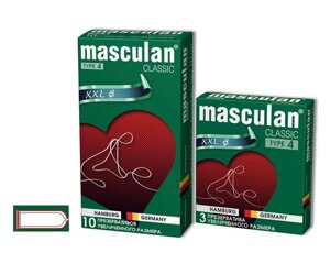 Презервативы "MASCULAN 4 CLASSIC №10" (увеличенный размер) 10 шт.