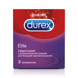 Презервативы Durex Elite, 3 шт. в Алматы от компании Секс шоп "More Amore"