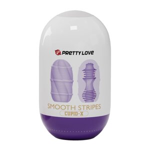 Двухсторонний мастурбатор Smooth stripes