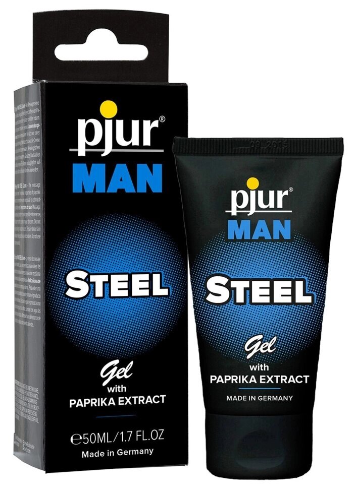 Pjur Man Steel Возбуждающий гель 50мл от компании Секс шоп "More Amore" - фото 1