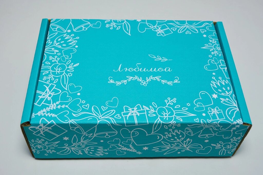 Подарочная коробка "Любимой" тиффани (230*170*75) от компании Секс шоп "More Amore" - фото 1