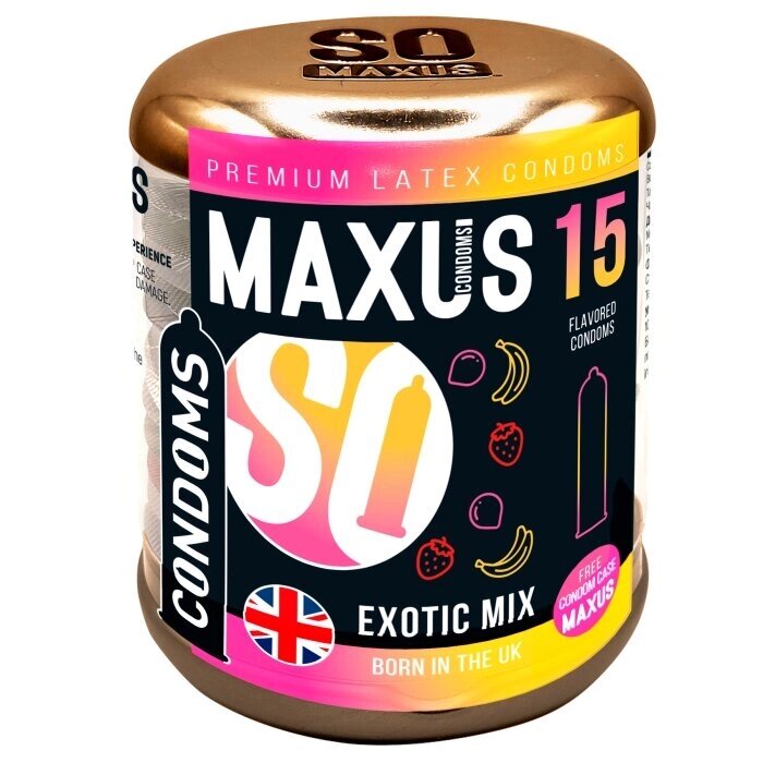 Презервативы ароматизированные MAXUS Exotic Mix 15шт. от компании Секс шоп "More Amore" - фото 1