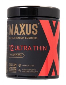 Презервативы гладкие, ультратонкие X-Edition MAXUS Ultra Thin 12 шт.