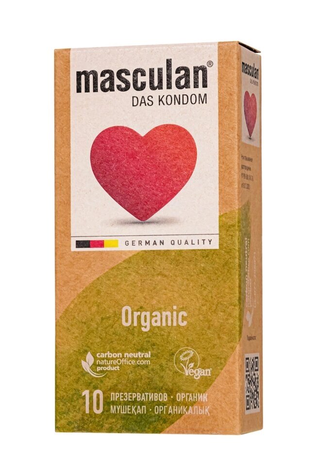 Презервативы masculan  ORGANIC № 10 утонченные, 18,5 см, 5.3 см, 10 шт. от компании Секс шоп "More Amore" - фото 1