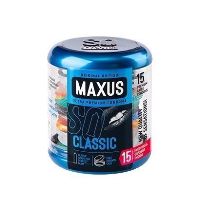 Презервативы "MAXUS" CLASSIC № 15 (классические) в железном кейсе от компании Секс шоп "More Amore" - фото 1