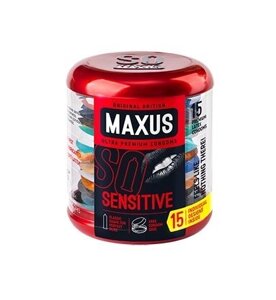 Презервативы "MAXUS" SENSITIVE № 15 (ультратонкие) в железном кейсе