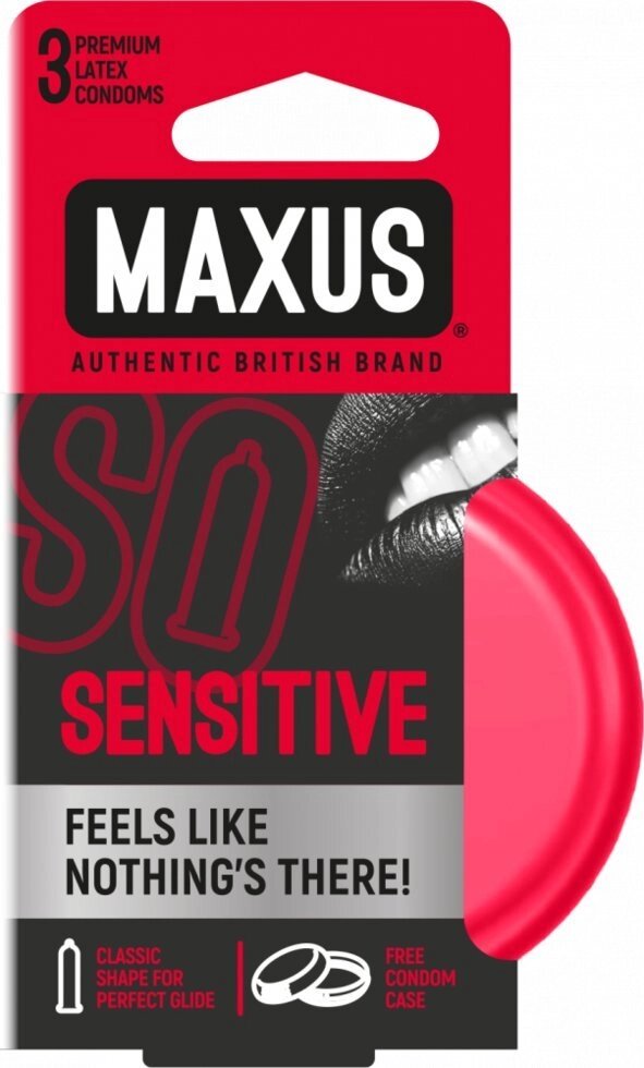 Презервативы "MAXUS" SENSITIVE №3 (ультратонкие) в железном кейсе от компании Секс шоп "More Amore" - фото 1