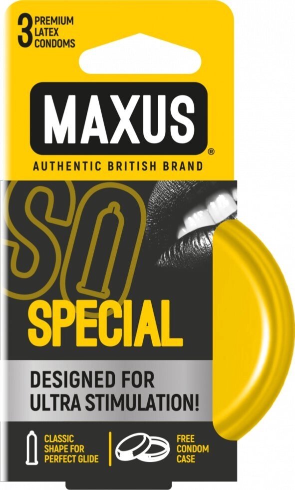 Презервативы "MAXUS" SPECIAL №3 (точечно-ребристые) в железном кейсе от компании Секс шоп "More Amore" - фото 1