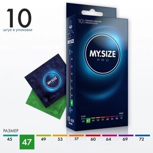 Презервативы My Size Pro классические 10 шт. (размер w=47 мм.)