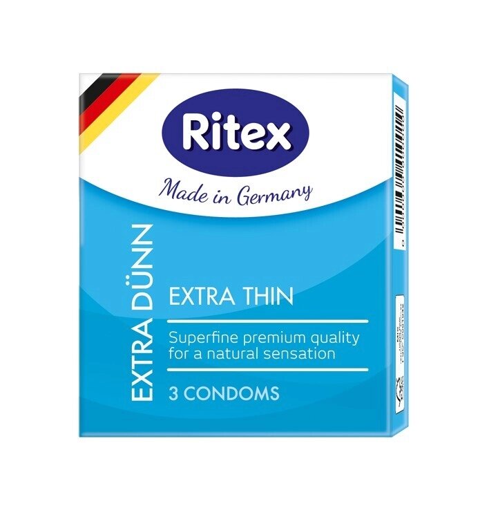 Презервативы Ritex EXTRA DÜNN №3, ультра тонкие,18 см. от компании Секс шоп "More Amore" - фото 1