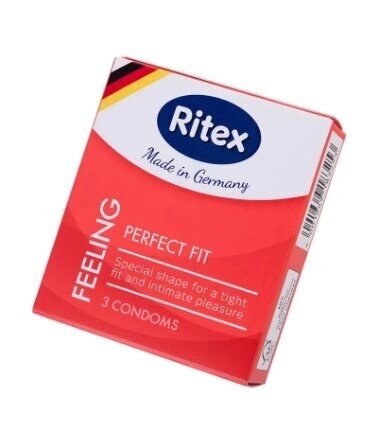 Презервативы Ritex FEELING №3 анатомической формы с накопителем 18,5 см. от компании Секс шоп "More Amore" - фото 1