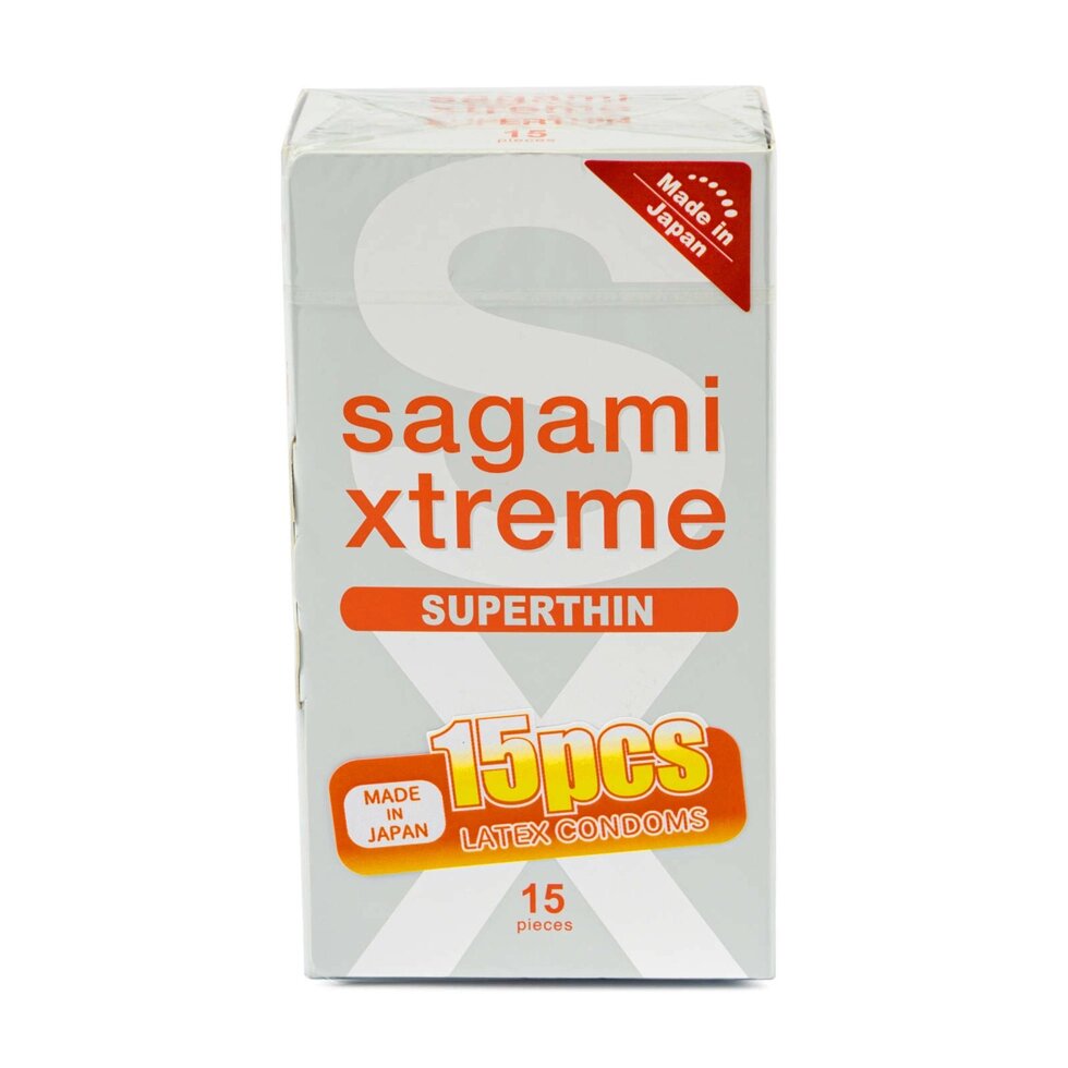 Презервативы Sagami Xtreme 0.04 мм ультратонкие 15 шт. от компании Секс шоп "More Amore" - фото 1
