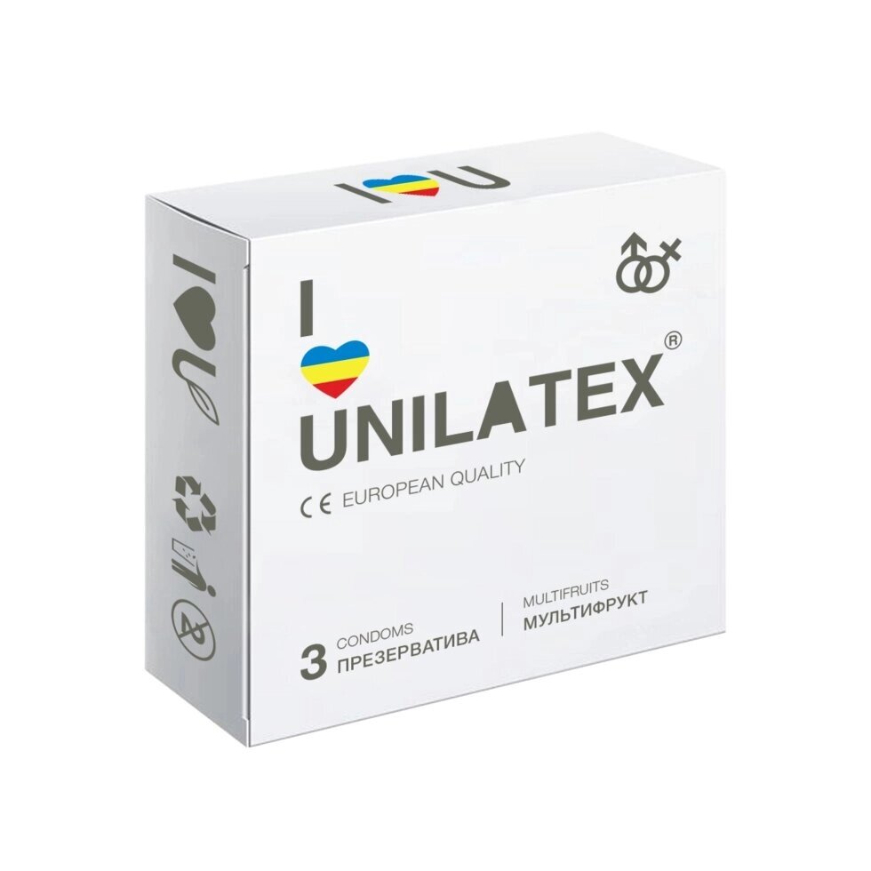 Презервативы Unilatex Multifruits/ароматизированные, 3 шт от компании Секс шоп "More Amore" - фото 1