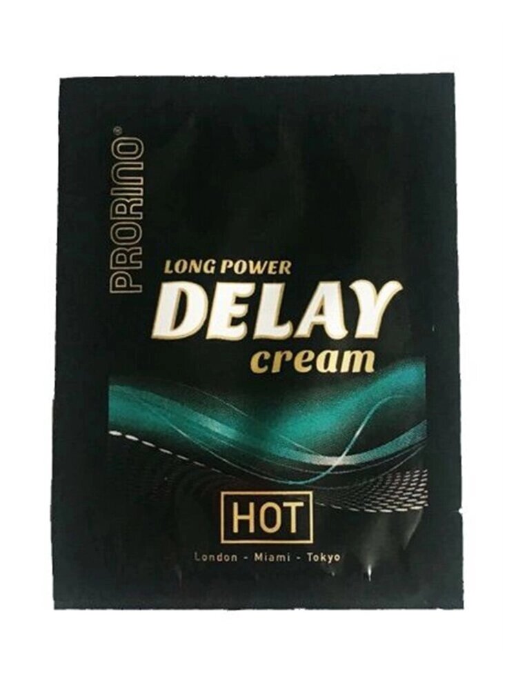 Продлевающий крем для мужчин Prorino long power delay cream by HOT (пробник 3 мл.) от компании Секс шоп "More Amore" - фото 1