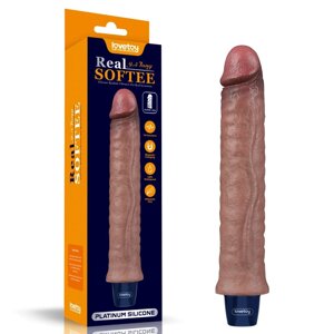 Реалистичный вибратор REAL SOFTEE (24,5*4 см.)