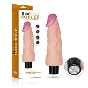 Реалистичный вибратор Real Softee Lovetoy (18*3,9)