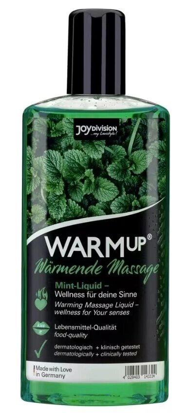 Съедобный массажный гель Joy Division WARMup со вкусом мяты 150 мл. от компании Секс шоп "More Amore" - фото 1