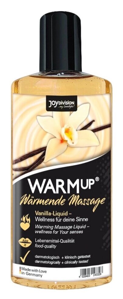Съедобный массажный гель Joy Division WARMup со вкусом ванили 150 мл. от компании Секс шоп "More Amore" - фото 1