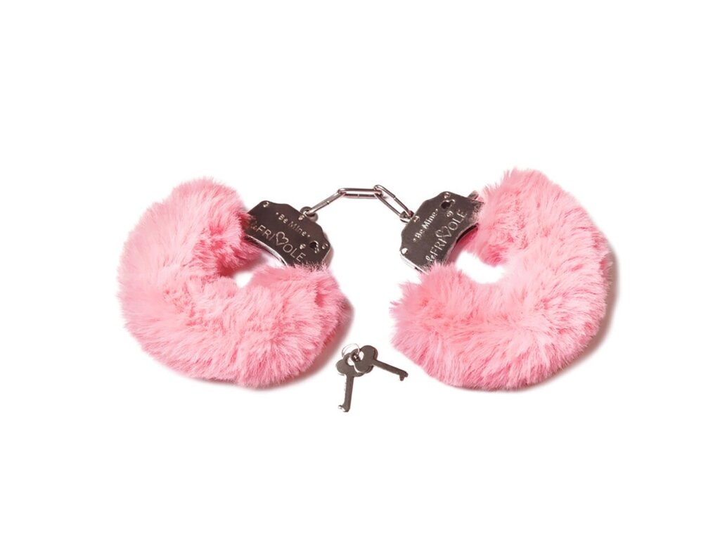Шикарные наручники с пушистым мехом пастельно розового цвета  (Be Mine) (One Size) от компании Секс шоп "More Amore" - фото 1