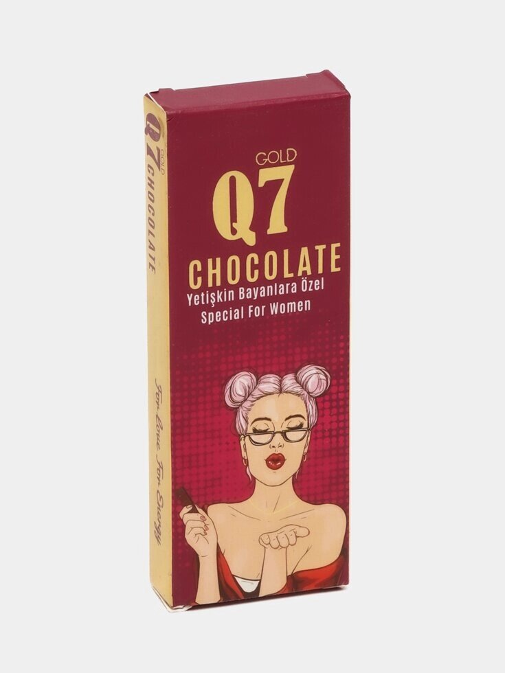 Шоколад Q7 gold женский 25 г. от компании Секс шоп "More Amore" - фото 1