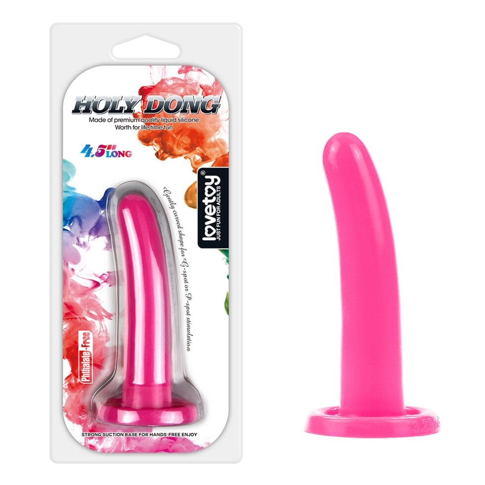 Силиконовый фаллоимитатор 12,5 см. розовый Lovetoy от компании Секс шоп "More Amore" - фото 1