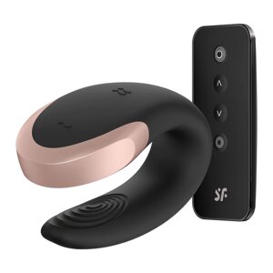 Смарт вибратор для пар Satisfyer Double Love Connect App черный