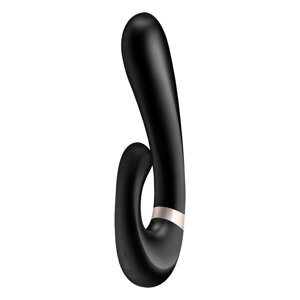 Смарт вибратор кролик с подогревом Satisfyer Heat Wave Connect App черный