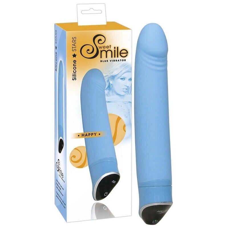 SMILE Вибратор Happy голубой от компании Секс шоп "More Amore" - фото 1