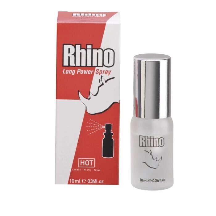 Спрей-пролонгатор для мужчин Rhino Long Power Spray 10 мл. от компании Секс шоп "More Amore" - фото 1