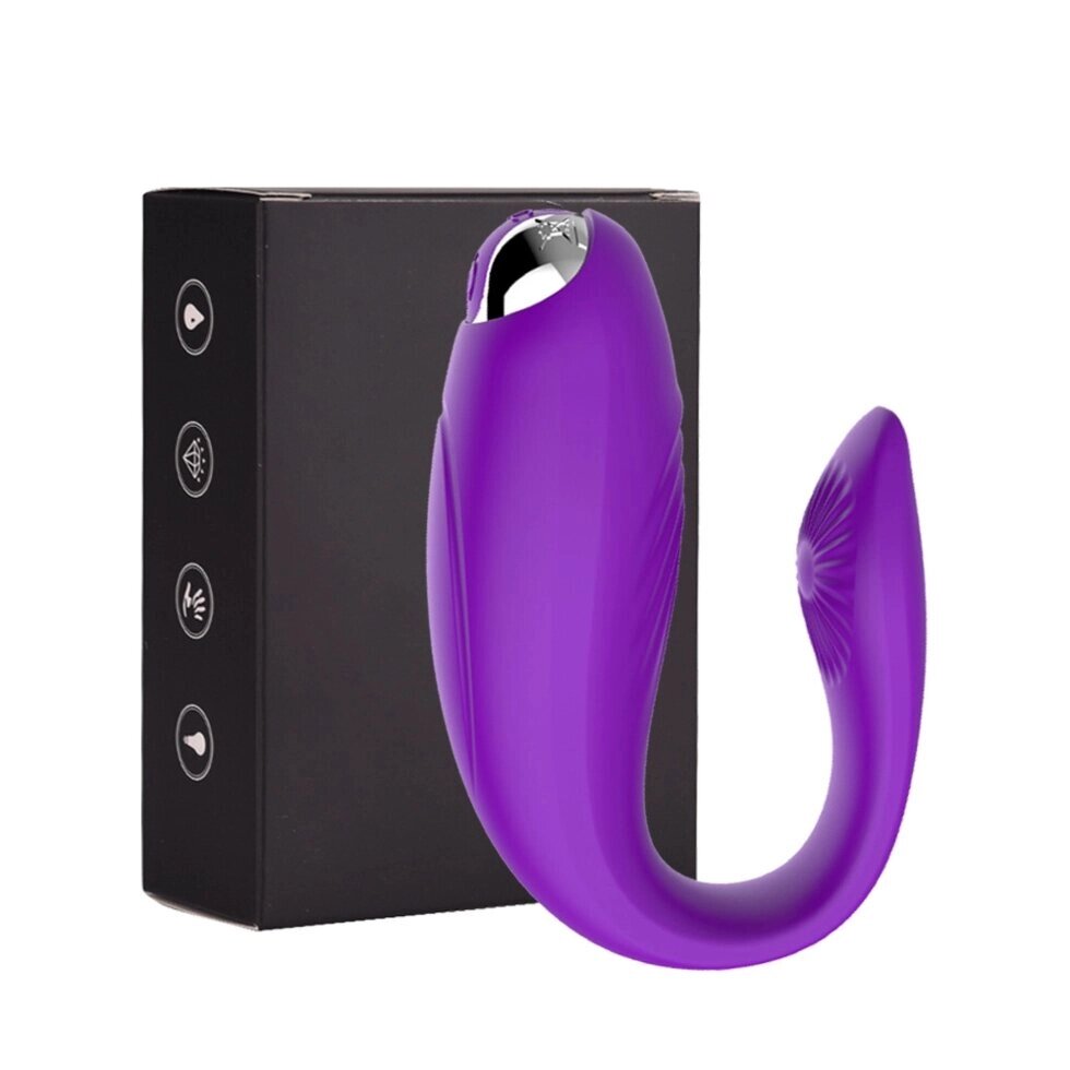 Стимулятор клитора и точки G фиолетовый от компании Секс шоп "More Amore" - фото 1