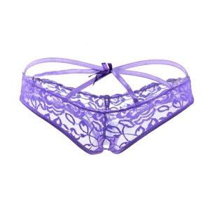 Стринги с доступом Purple Bow (М)