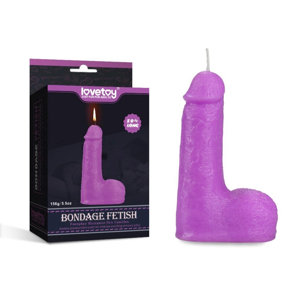 Свеча Bondage Fetish фиолетовый цвет (низкотемпературная) от компании Секс шоп "More Amore" - фото 1