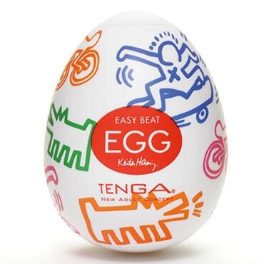 TENGA&Keith Haring Egg Мастурбатор яйцо Street от компании Секс шоп "More Amore" - фото 1