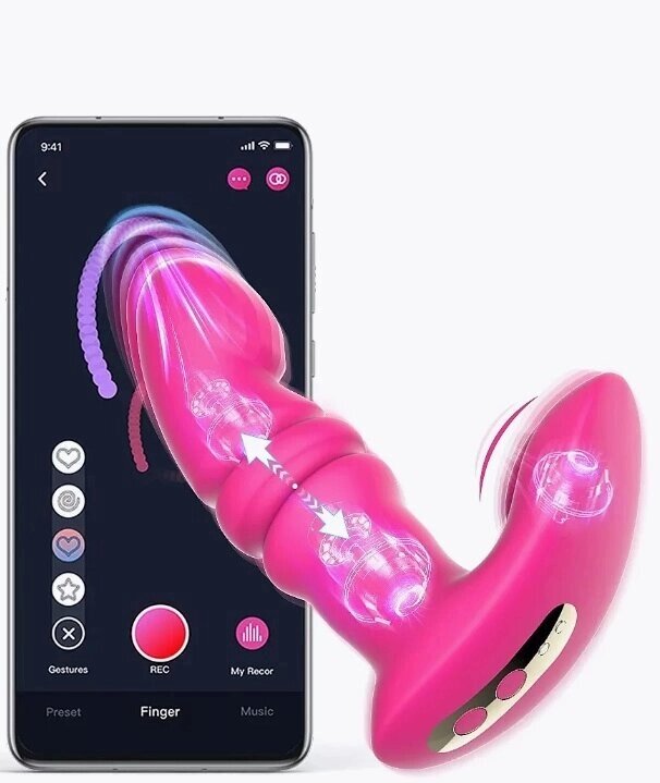 Универсальный вибростимулятор JIVE от Magic Motion розовый от компании Секс шоп "More Amore" - фото 1
