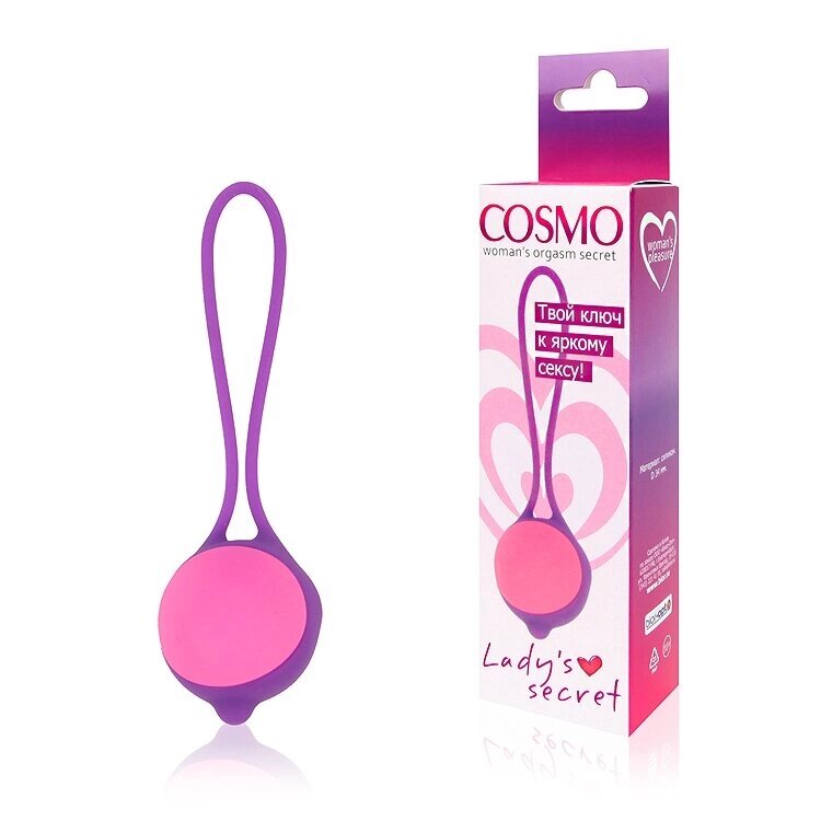 Вагинальный шарик Cosmo, фиолетовый (D 34) от компании Секс шоп "More Amore" - фото 1