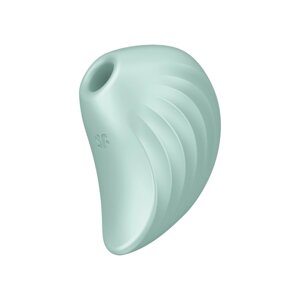 Вакуумный клиторальный стимулятор с вибрацией Pearl Diver Satisfyer ментоловый