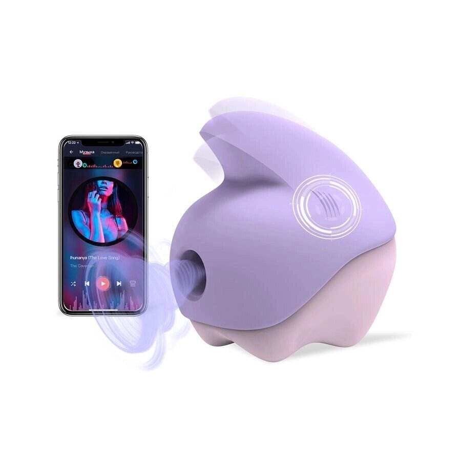 Вакуумный клиторальный стимулятор с вибрацией Unicorn от Magic Motion фиолетовый от компании Секс шоп "More Amore" - фото 1
