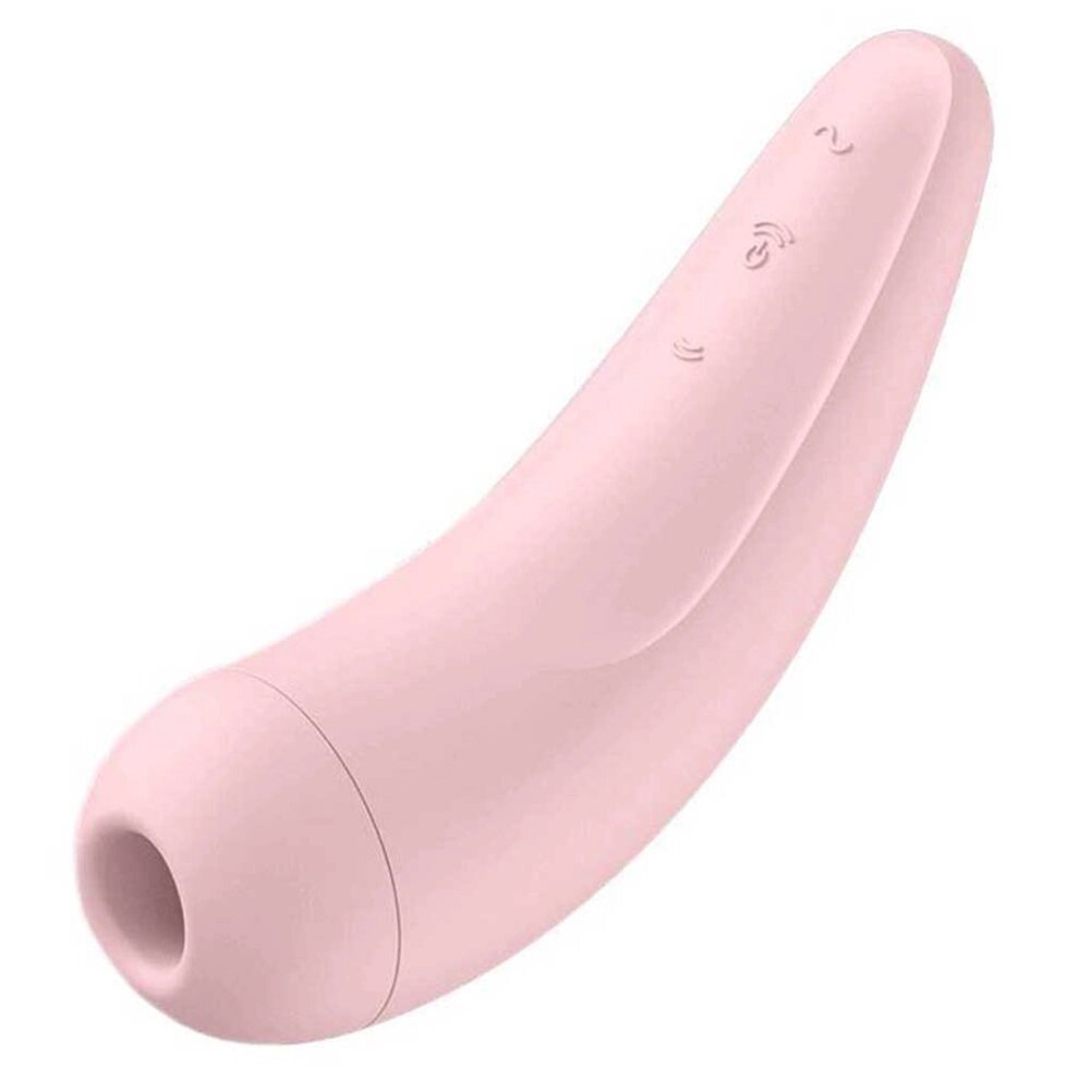 Вакуумный клиторальный стимулятор Satisfyer Curvy 2+ (розовый) от компании Секс шоп "More Amore" - фото 1