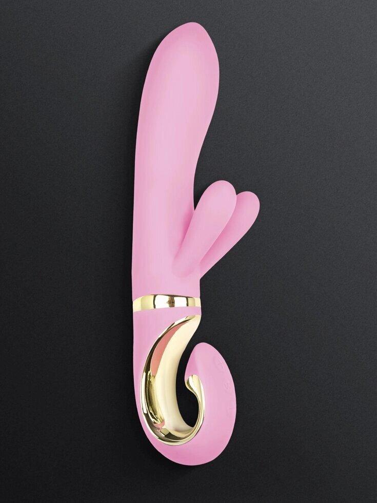 Вибратор для клитора и точки G с тремя моторами Gvibe Grabbit розовый (22х4 см.) от компании Секс шоп "More Amore" - фото 1