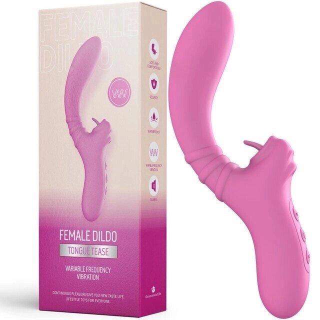 Вибратор Female dildo с клиторальной стимуляцией лиловый от компании Секс шоп "More Amore" - фото 1