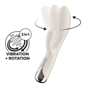 Вибратор-кролик с функцией вращения Satisfyer Spinning Rabbit 1 бежевый