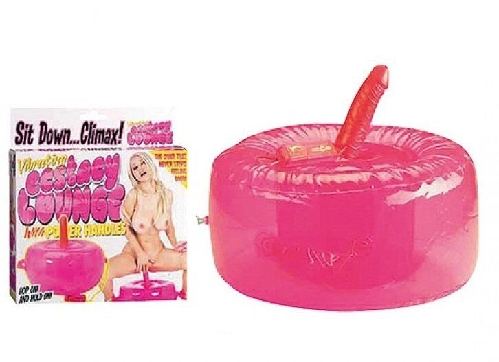 Вибратор на подушке extasy lounge vibrating pink от компании Секс шоп "More Amore" - фото 1