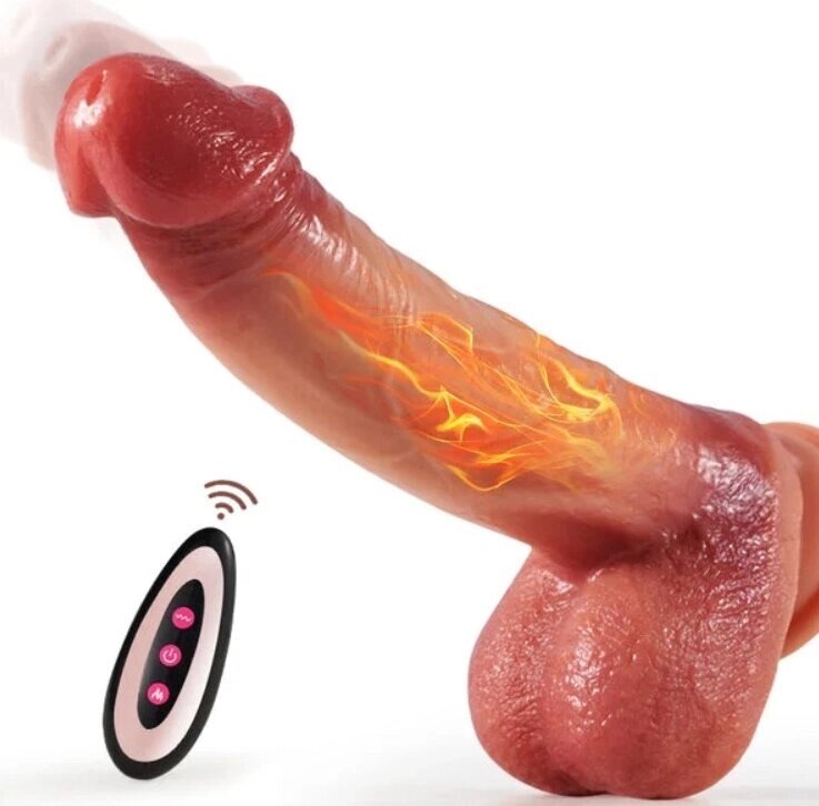 Вибратор реалистичный CompanionX с подогревом и пультом ДУ (22 х 4,5 см.) от компании Секс шоп "More Amore" - фото 1